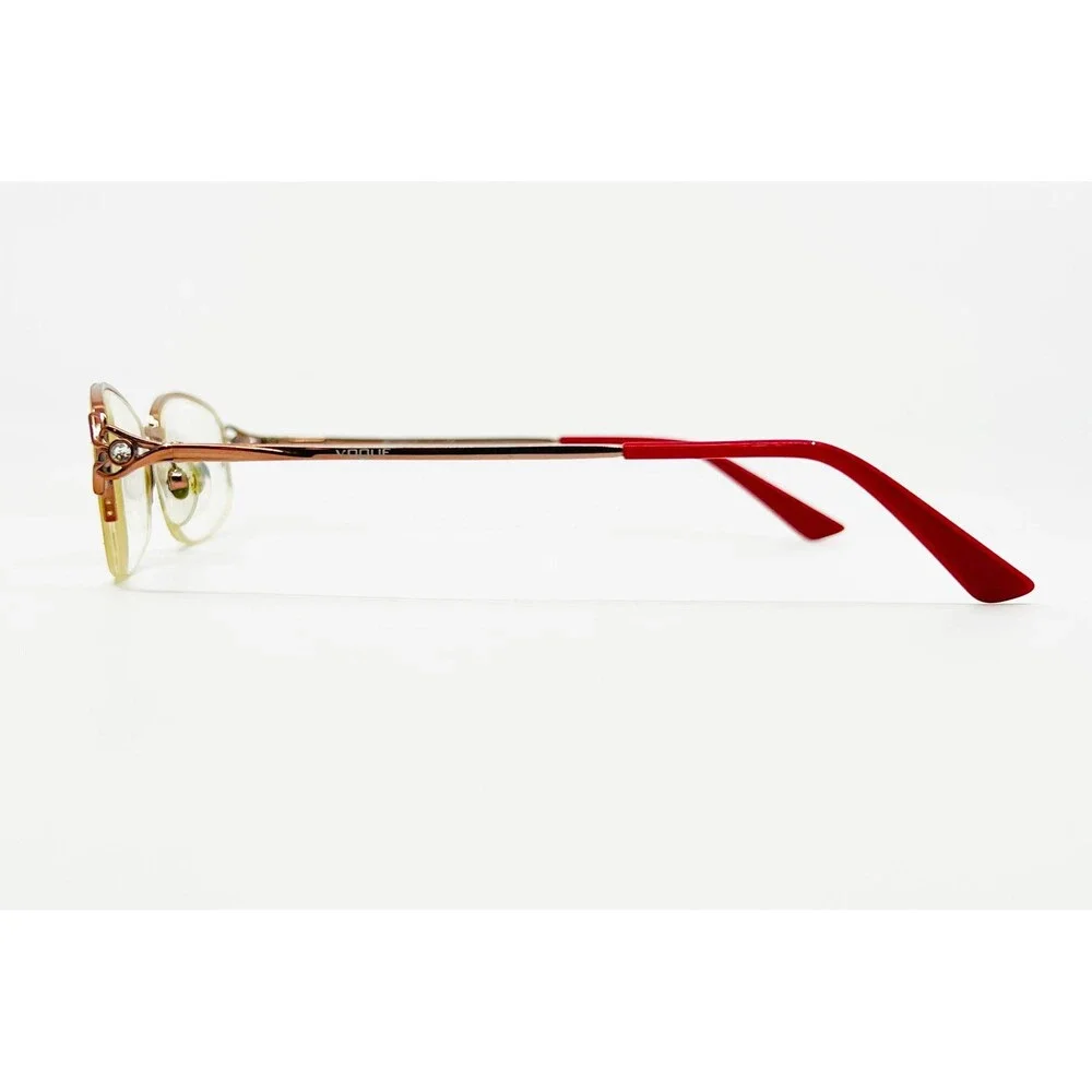 Vogue Eyeglass Frames Womens Bronze Semi Rimless VO 3850-BI 756 50-18-135